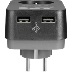 APC Essential SurgeArrest 1 Outlet 2 USB Ports Black 230V - PME1WU2B-GR - Image 4