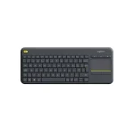 Logitech K400 Plus Wireless Keyboard with Touchpad – 2.4GHz, 10m Range, 18-Month Battery, Black (920-007153)