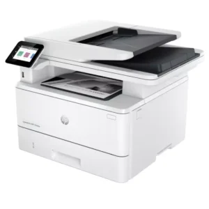 HP LaserJet 4103dw left side view showing printer design