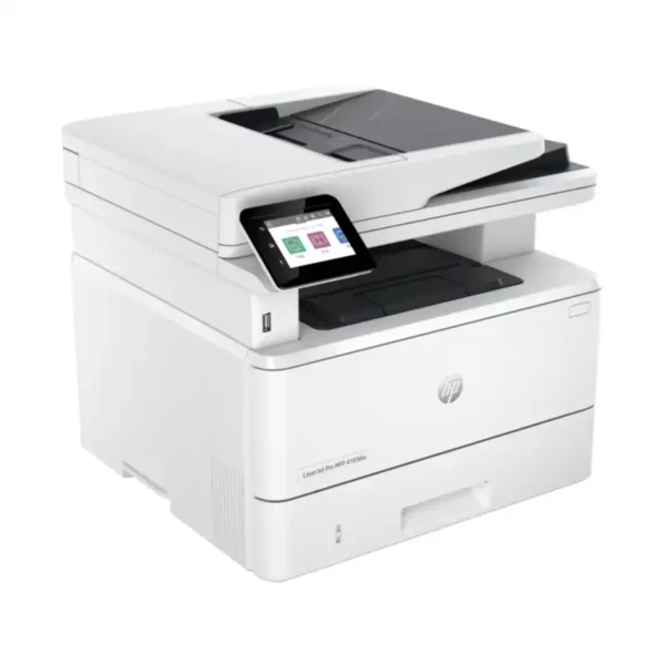 HP LaserJet 4103dw right side view showing printer design