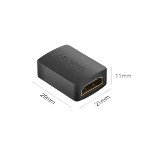 UGREEN 20107 HDMI Female to Female Coupler Adapter Black - Image 3