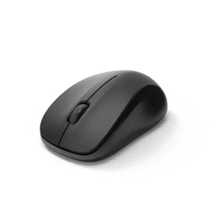 Hama MW-300 Optical Wireless Mouse – 3 Buttons, 1200 DPI, 2.4 GHz USB Receiver – Black/Grey (4047443371645) - side view