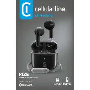 Cellularline RIZE Auricolare True Wireless Stereo Earbuds Black (8018080470073) - Image 2