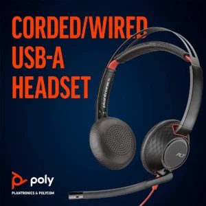 Poly Blackwire 5220 Stereo USB-A Wired Headset Black (197497213751) - Image 6