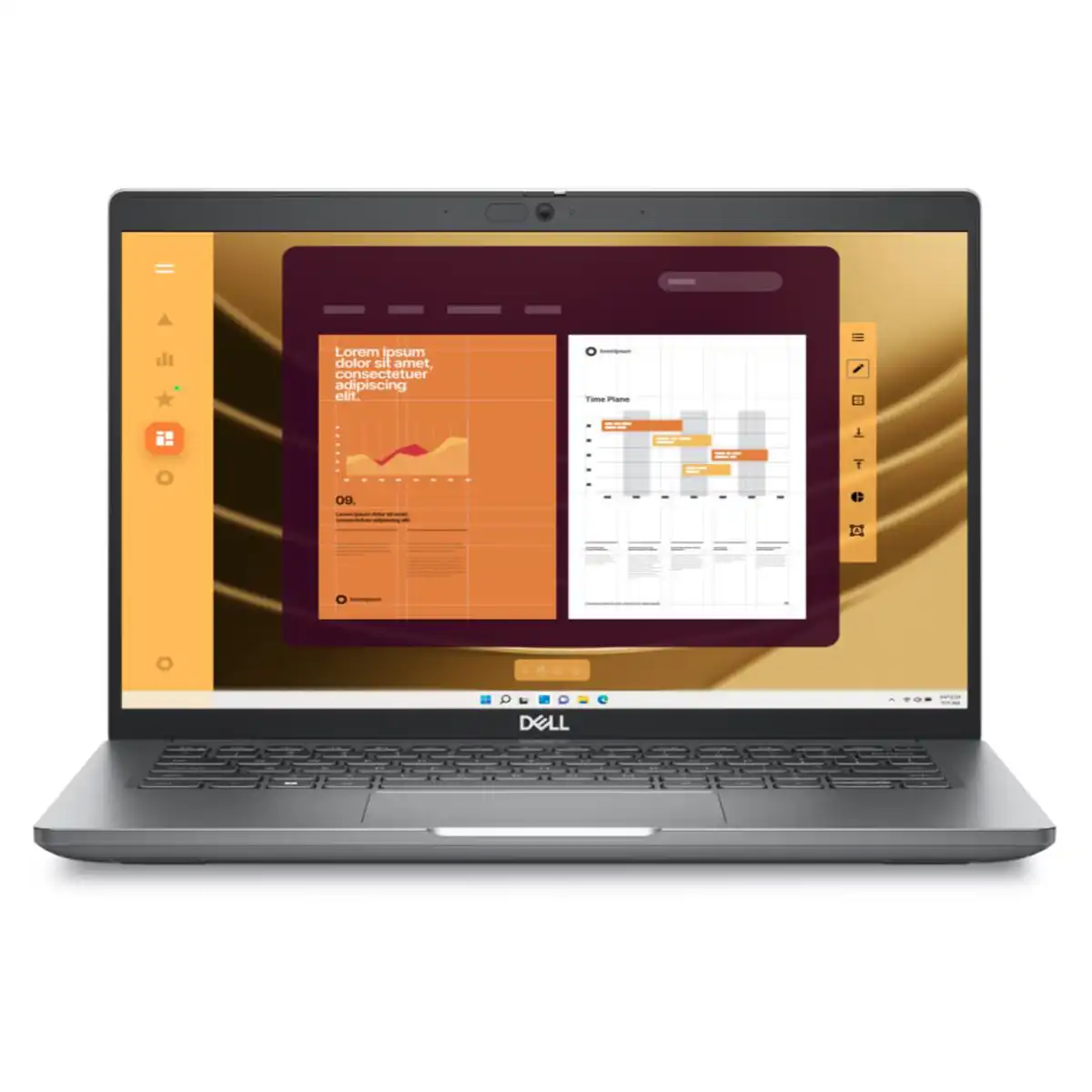 Dell Latitude 5450 14-Inch Laptop Front View with Intel Core i7-1355U, 16GB RAM, 512GB SSD, DOS - Available in Egypt