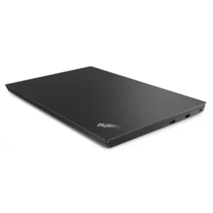 Top view of closed Lenovo ThinkPad E15 laptop showing sleek black lid design – Core i5, 8GB RAM, 256GB SSD, Egypt version