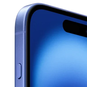 Upper front view of iPhone 16 Plus 128GB Ultramarine with OLED screen