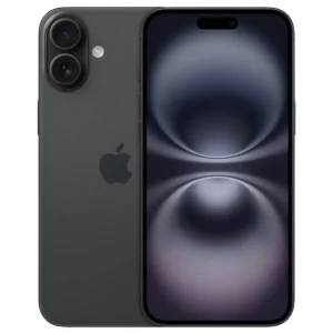 Front and back views of Apple iPhone 16 Plus 256GB Black – Egypt
