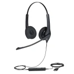 Jabra BIZ 1500 Duo QD Bi-Ear Headset Black