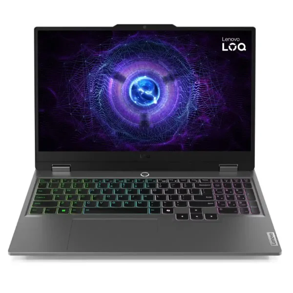 Lenovo LOQ 15IRX9 Gaming Laptop – Intel Core i7-13650HX, 24MB Cache, 24 Threads, 24GB DDR5 RAM, 512GB SSD, NVIDIA RTX 3050 6GB, 15.6″ FHD 144Hz – Luna Grey (83DV010KED)