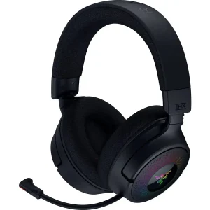 Razer Kraken V4 Wireless Gaming Headset – 3-Mode Connectivity (2.4 GHz, Bluetooth 5.3 & USB) – TriForce 40 mm Titanium Drivers – THX Spatial Audio – Black