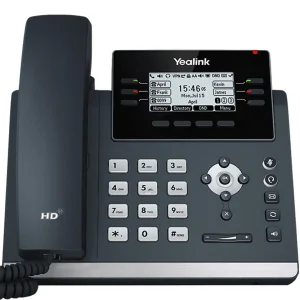 Yealink SIP-T42U Classic Grey IP Phone – 2.7″ LCD, 12 SIP Lines, Gigabit Ports, PoE, HD Voice (1301201)